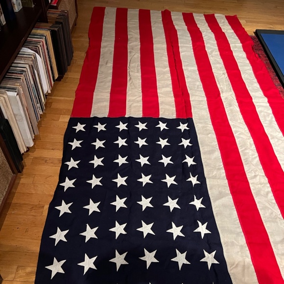 Antique 48 Star Wool American Flag - Picture 3 of 3